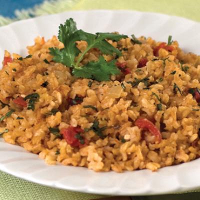 Brown rice provides an excellent source of whole grains in this easy version of a classic side dish.